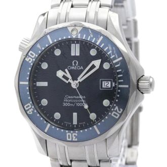 Omega Pre-owned Seamaster 2561.80 Polshorloge - Heren - Pre-owned - Blauw - Maat: ONE Size