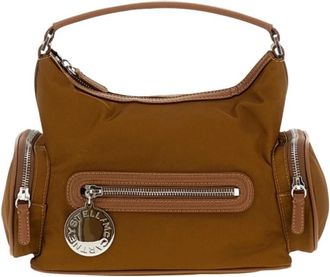 Stella McCartney Crossbody Tas met Logo - Dames - Handtassen - Bruin - ONE Size - Tassen