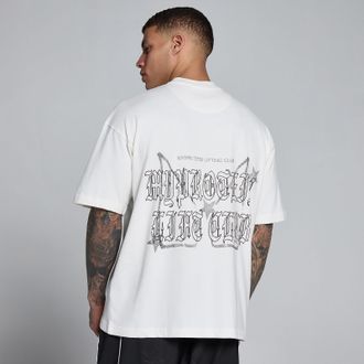 MyProtein Camiseta de algod&oacute;n oversize Lift Graphic Washed para hombre de MP - Blanco vintage - XS
