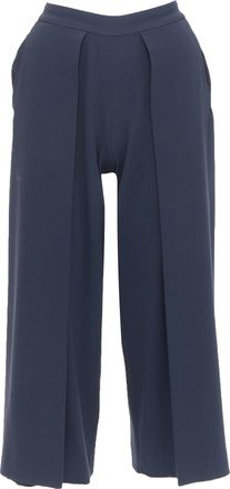 Rag & Bone dark grey inverted pleated cropped wide pants US0 XS