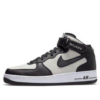 Nike x Stussy Air Force 1 Mid Black White DJ7840-002