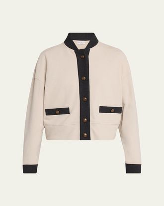 Brunello Cucinelli Felpa Buttoned Bomber Cardigan