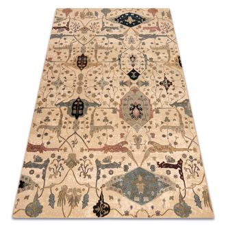 RugsX Rugsx - Alfombra De Lana Polonia Persej Oriental Crema Beige 235x350 Cm