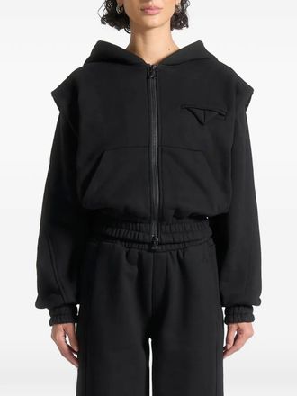 Mani&egrave;re De Voir Louna zip-up hoodie - Black
