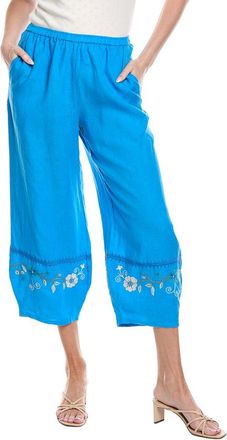 Johnny Was Linen Barrel Pant