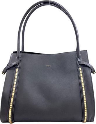 Bally Black Leather Tote Bag (Pre-Owned)