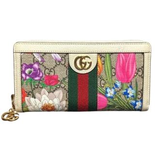 Gucci Pre-owned Wallets, female, Multicolor, Size: ONE SIZE Pre-owned Ophidia Long Wallet