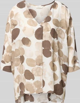 Apricot Relaxed Fit Bluse aus Viskose-Mix in Taupe, Gr&ouml;&szlig;e XL