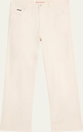 Marni Mens Lightweight Wide-Leg Jeans