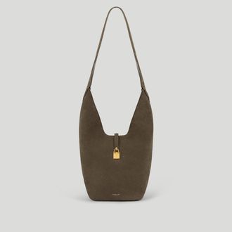 DeMellier The Siena Crossbody in Hazel Suede Leather Crossbody bag