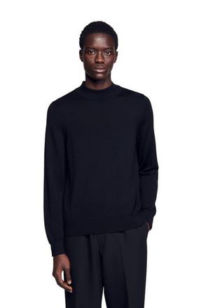 Sandro Wool sweater with a high collar in Black at Nordstrom, Size Medium