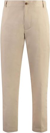 Maison Kitsun&eacute; Handwriting Straight Fit Chinos - Heren - Chinos - Beige - S - Katoen - Broeken
