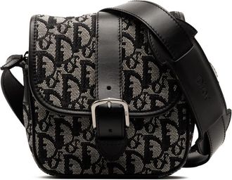 Dior Pre-owned Dior Diorissimo Trotter Canvas Crossbody 02RU.0043