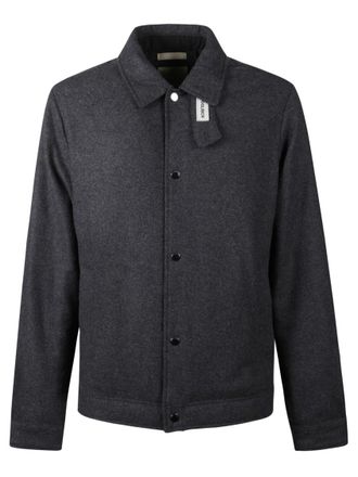 Woolrich Charcoal Wool Overshirt