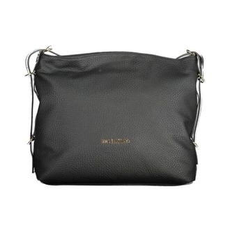 Valentino Shoulder Bags, female, Black, Size: ONE SIZE Pebbled Leather Shoulder Bag