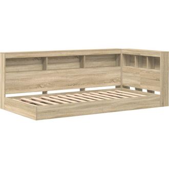 vidaXL Cama Con Estanter&iacute;a Con Cabecera Roble Sonoma 100 X 200 Cm Vidaxl