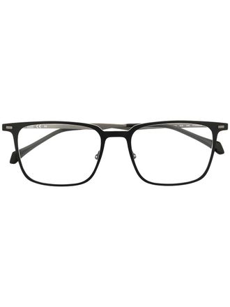 BOSS square-framed glasses - men - Titanium/Acetate - 56 - Black