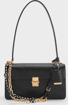 Charles & Keith Acelynn Rope-Chain Shoulder Bag
