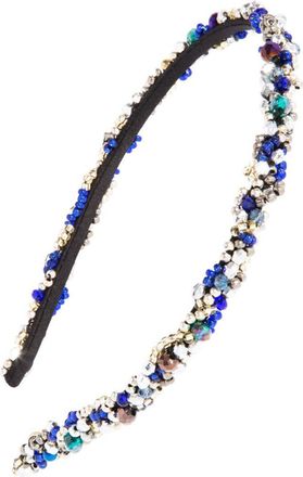 L. Erickson Positano Beaded Headband in Blue/Multi at Nordstrom