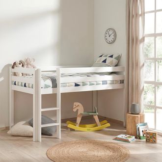 Les Tendances Les Tendances - Cama De Media Altura 90x200 Con Somier Vipack Pino - Blanco