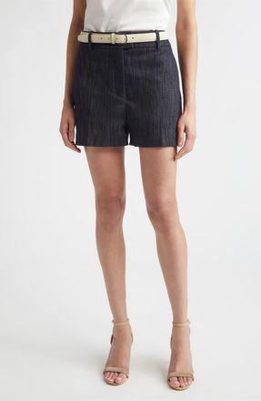 Eleventy Sequin Cotton Blend Tweed Shorts in Blue at Nordstrom, Size 00 Us