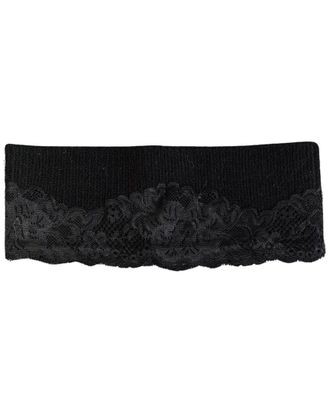 MARCUS ADLER Lace Applique Knit Headband