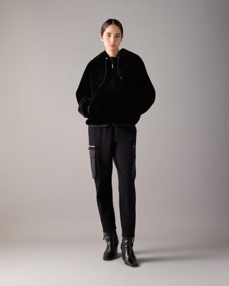 Moose Knuckles Womens Gold Series Mixed Media Joggers In Neoprene