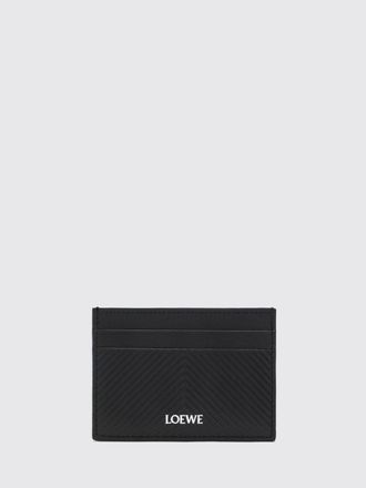 Loewe Portacarte in pelle di vitello goffrata con motivo chevron