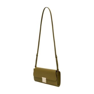 Ami Womens Clutch Green Calfskin