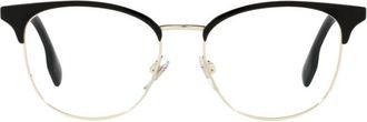 Burberry BE13551109 Browline Full Rim Eyeglasses - Gold