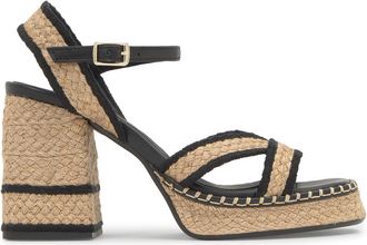 Castaner Vanish Raffia Platform Sandals - Beige - 39 (IT39/ UK6)