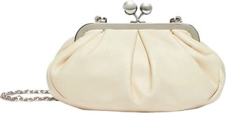 Max Mara Tassen, Dames, Wit, ONE Size, Leer, Small Pasticcino Bag