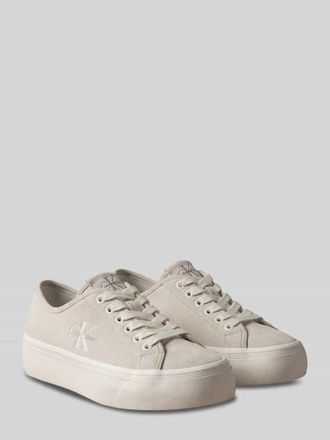 Calvin Klein Sneaker mit Logo-Details in Taupe, Gr&ouml;&szlig;e 36