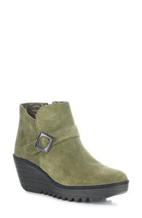 FLY London Yort Wedge Bootie in Aspen at Nordstrom Rack, Size 10-10.5Us / 41Eu