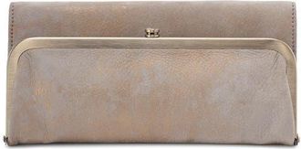 Hobo Rachel Continental Leather Frame Wallet in Golden Granite at Nordstrom