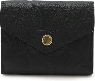 Louis Vuitton Monogram Empreinte Black Noir Monogram Empreinte Wallet (Tri-Fold) (Pre-Owned)