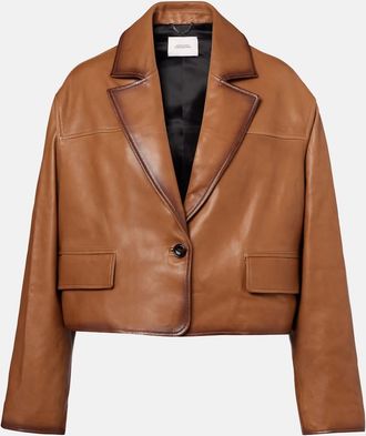 Dorothee Schumacher Cropped leather jacket