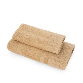 KASANOVA Coppia asciugamani bagno beige viso e ospite
