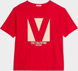 Valentino Garavani Mens Chez Logo T-Shirt