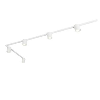 QAZQA Moderno Sistema De Riel Moderno Blanco Con 5 Focos Monof&aacute;sicos - Rondoo Up Acero /aluminio Alargada Adecuado Para Led Max. 5 X 10 Watt - Qazqa