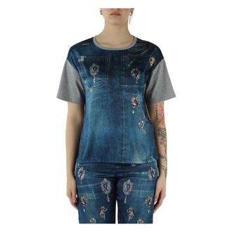 Liu Jo T-Shirts, female, Multicolor, Size: XS T-shirt con stampa digitale