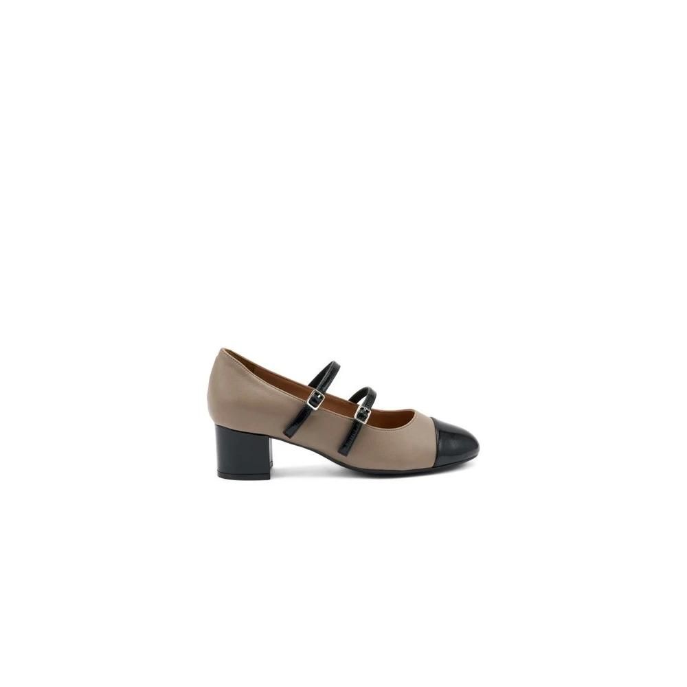 Escarpins Babies Elizabeth Stuart - Cuir Noir - Talon Cône Plus De 7 Cm - Taille 39 - Occasion Très Bon état