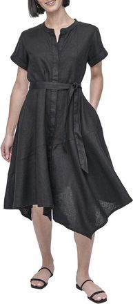 DKNY Linen Wrap Dress
