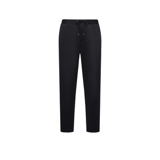 Moncler Moncler Logo Jogging Trousers, Men, Black, Size: 48