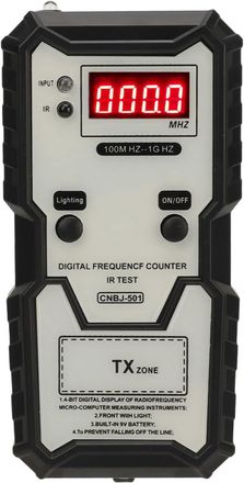 OEM Comprobador De Frecuencia De Llavero Con Pantalla Digital De Alta Precisi&oacute;n: Detecci&oacute;n De Se&ntilde;al Infrarroja Precisa Y Fiable, De 100 Mhz A 1 Ghz