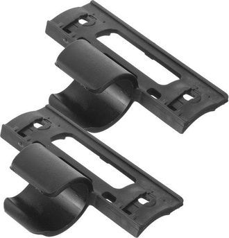 OEM Soporte Para Bomba De Bicicleta - Montaje Para Bomba - Ciclismo En Movimiento - Pl&aacute;stico Ligero - 8,5 X 6 Cm - Negro