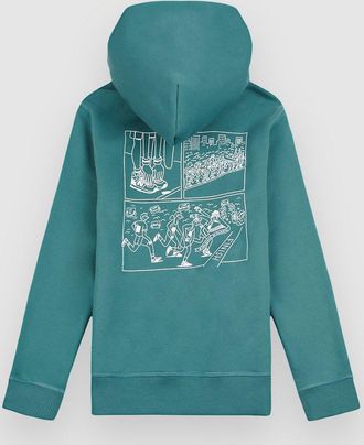 New Balance Athletics Runners Arent Nrml Graphic FT Kids Hoodie groen