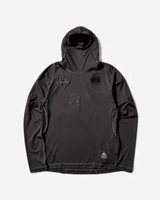 Kappa Kombat XXV Slam Jam Performance LS Active Jersey Black Smoke / Grey Charcoal