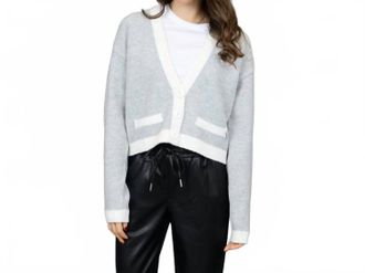 RD Style Posy Long Sleeve Cardigan In Grey