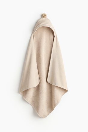 H&M Badehandtuch mit Kapuze - Hellbeige